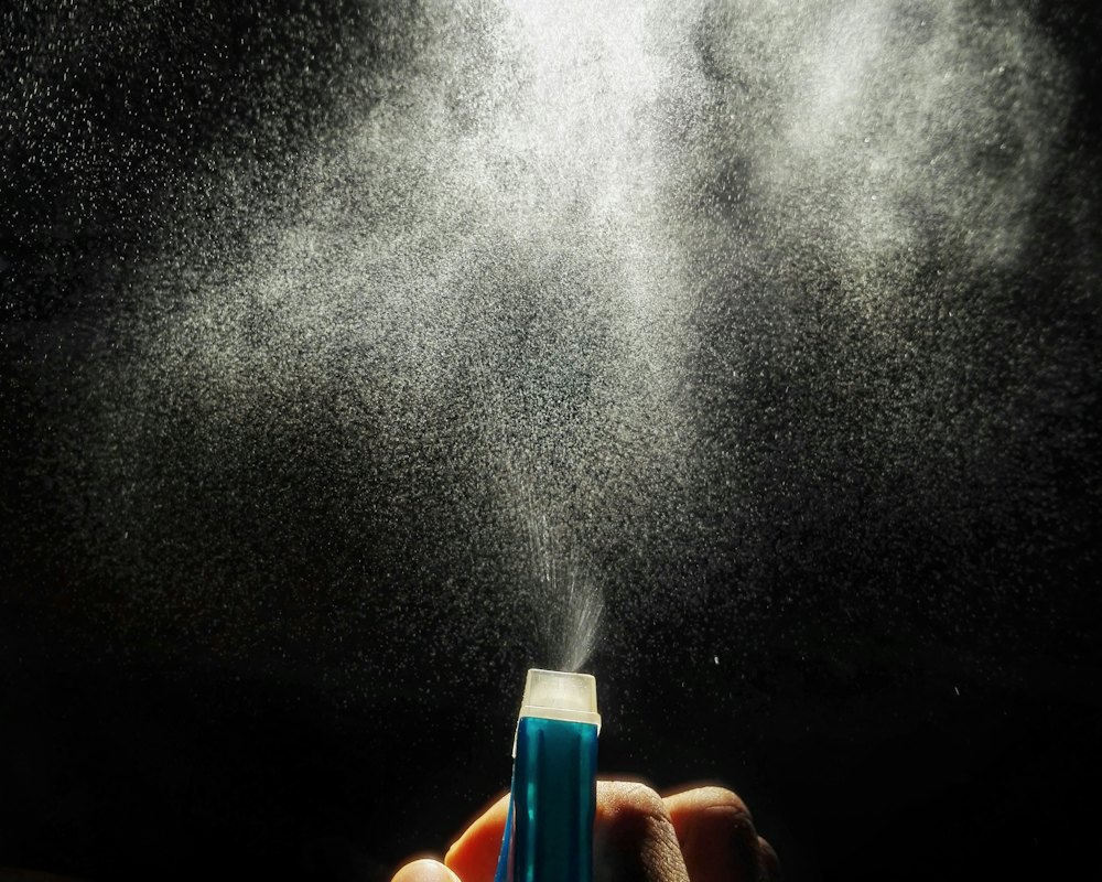 A fine mist being sprayed (stock photo)